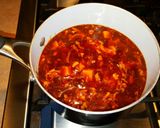 A picture of step 1 of Mike's Chinese Hot And Sour Soup.