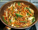 Hình bước làm 6 của món Vịt xào cay 오리불고기