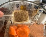 A picture of step 1 of Carrot and Oat Flat Bread.