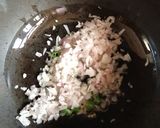 A picture of step 1 of Rava upma cutlet.