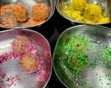 Colourful Coconut Thandai Ladoos recipe step 4 photo