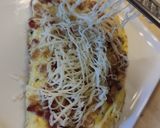 Baconos-sajtos omlett recept fázis 5 fotója