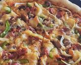 Foto langkah ke 7 dari resep No knead pizza/pizza tanpa ulen/pizza kilat anti ribet.