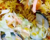 A picture of step 7 of Rich coconut fried rice.
