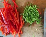 รูปขั้นตอนการทำที่ 5 ของ แกงคั่วเห็ดออรินจิย่างใบยี่หร่า🌶️🌿🧄🍄