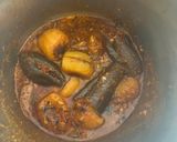 A picture of step 9 of Mini Kathiyawadi Meal- Bharela (Ravaya)Ringana- Bateta nu Shaak-Fulka Rotli😋.