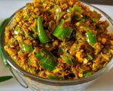 A picture of step 9 of Rajasthani Mirchi Ka Kutta.