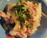 A picture of step 5 of Coconut milk chicken.