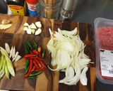 Foto langkah ke 1 dari resep Tumis Daging Giling Kemangi.