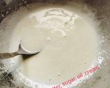 A picture of step 1 of Valentine cake eggless without oven.
