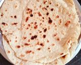 A picture of step 2 of Seyal phulka (leftover rotis in garlic tomato curry).