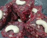 A picture of step 9 of Beetroot Burfi.
