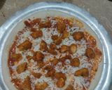 A picture of step 7 of Fajita pizza. 🇲🇽🇲🇽🇲🇽 🍕🍕.