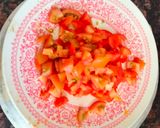A picture of step 3 of Matar wala baingan ka bharta without onion.