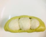 Hình bước làm 5 của món Bánh bao chay lá dứa