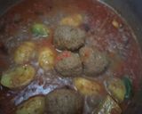 A picture of step 3 of Kofta biryani.