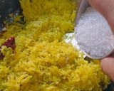 A picture of step 3 of Raw papaya Sambharo with a kick.