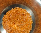 A picture of step 1 of Masoor dal bharta(Bengali style).