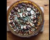Une image de l'étape 3 de Clafoutis courgettes lomo et cheddar.