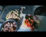 Foto langkah ke 3 dari resep Cumi asin tempe tumis.