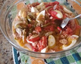 Foto del paso 4 de la receta: Ensalada de pimientos, tomate, berenjena, cebolla, calabacín