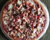 A picture of step 4 of Chicken tikka pizza.