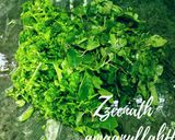 A picture of step 3 of Paalak Maat Chicken or Spinach Amaranthus Chicken.