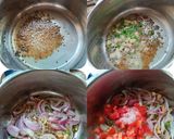 A picture of step 2 of French Beans and Brinjal Curry.
