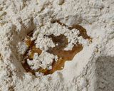 A picture of step 1 of Champakali gathiya.