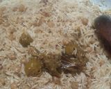 A picture of step 5 of Chana Achari pulao.