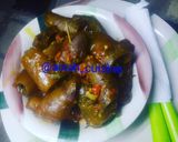 A picture of step 1 of Cow head pepper soup.