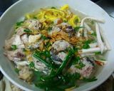 Hình bước làm 4 của món Bún thang - phiên bản lỗi