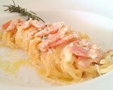Foto del paso 8 de la receta Espaguetis a la carbonara con brie