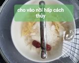 Hình bước làm 2 của món Lê chưng đường phèn