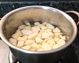 A picture of step 1 of MIXED FRUIT CUSTARD with APPLE PUREE...