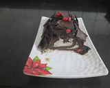 A picture of step 7 of Dark chocolate swissroll.