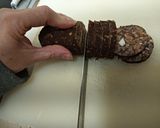 Foto del paso 3 de la receta: Canapés de morcilla de Burgos con manzana y miel