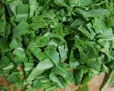 A picture of step 1 of Palak piyaz pakoray.