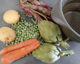 Foto del paso 1 de la receta: Bistec con verduras al vapor y vinagreta