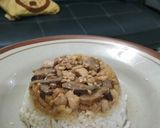 Foto langkah ke 8 dari resep Nasi tim ayam jamur.