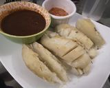 A picture of step 3 of Street style Shakar qandi chat. Sweet potato chat.