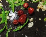 A picture of step 6 of Chicken dry chilli.