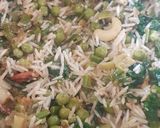 A picture of step 6 of Methi Matar Butter Masala Pulao.
