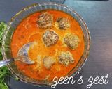 A picture of step 5 of Hyderabadi Kofte ka Salan.