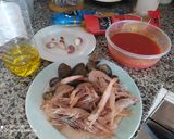 Foto del paso 1 de la receta: Espaguetis con gambas y almejas, también para celíacos
