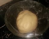 A picture of step 4 of Scones/Dinner rolls.
