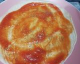 A picture of step 1 of Pizza Burrito🍕.