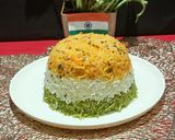 A picture of step 4 of Tricolour Pulao.
