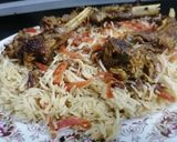 A picture of step 11 of Kabuli pulao.