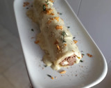 Foto del paso 11 de la receta: Macrocanelón de carrilleras y gorgonzola con bechamel de pesto